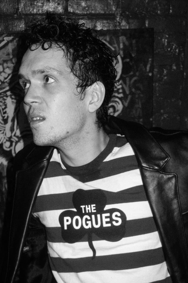 NOAH x The Pogues pays homage to united kingdom london st patricks day march capsule collab shane macgowan link usd price jacket leather hat zippo lighter graphics band music