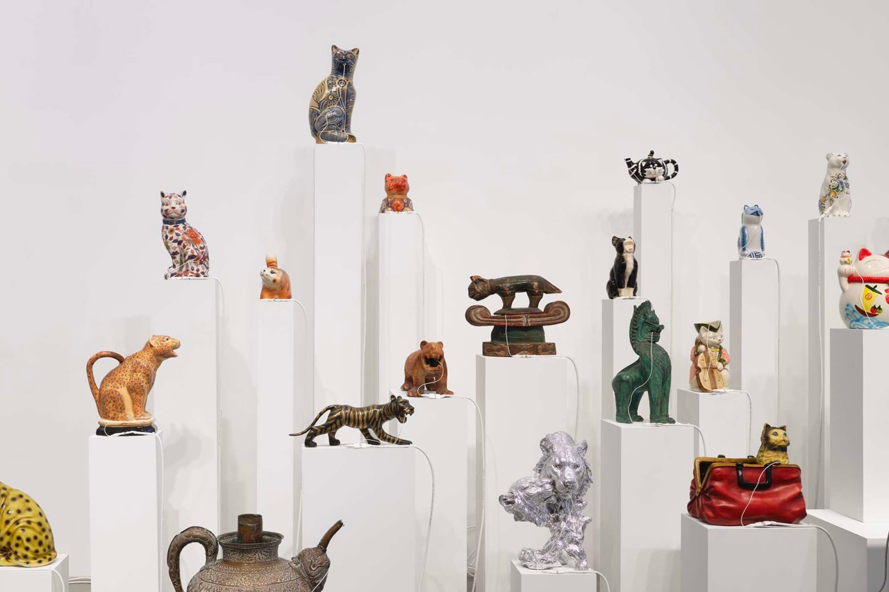 Oliver Beer Resonance Paintings Cat Orchestra Almine Rech