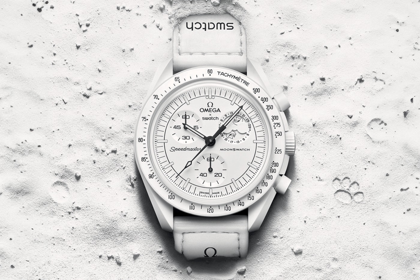 OMEGA Swatch "Mission to the Moonphase" MoonSwatch Snoopy  Moon Phase Chronograph Release Info