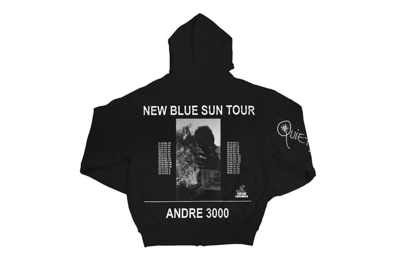 Online Ceramics x André 3000 Is Music to Our Ears three 3 stacks new blue sun album stream link purchase price graphic hoodie tee shirt collab collaboration capsule collection 