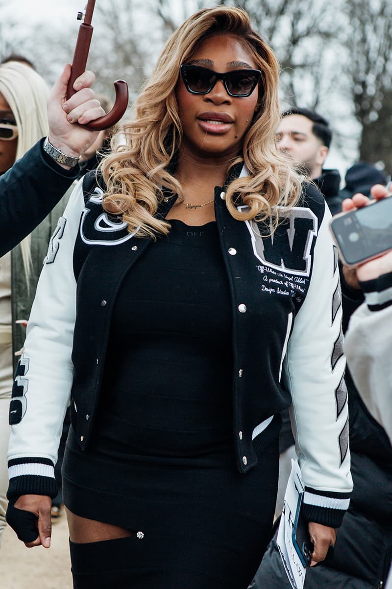 Paris Fashion Week FW24 Street Style pharrell louis vuitton off-white serena williams ysl saint laurent miu miu 