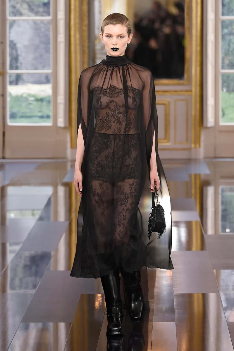 Pierpaolo Piccioli Says Black Is the New Pink for Valentino FW24 fall winter 2024 paris fashion week collection its' the color of these times all-black collection