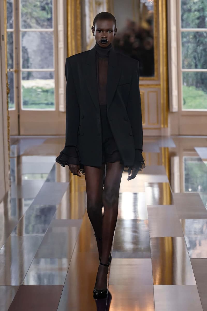 Pierpaolo Piccioli Says Black Is the New Pink for Valentino FW24 fall winter 2024 paris fashion week collection its' the color of these times all-black collection