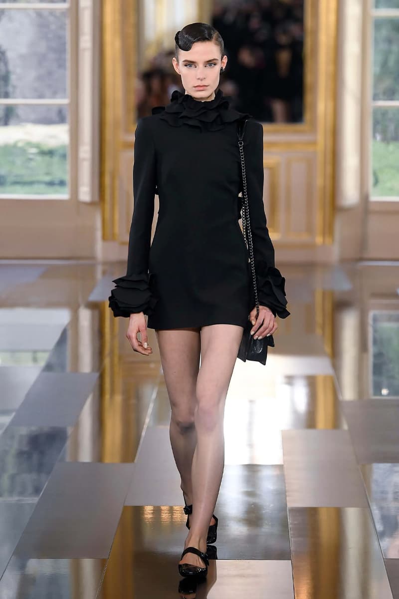 Pierpaolo Piccioli Says Black Is the New Pink for Valentino FW24 fall winter 2024 paris fashion week collection its' the color of these times all-black collection