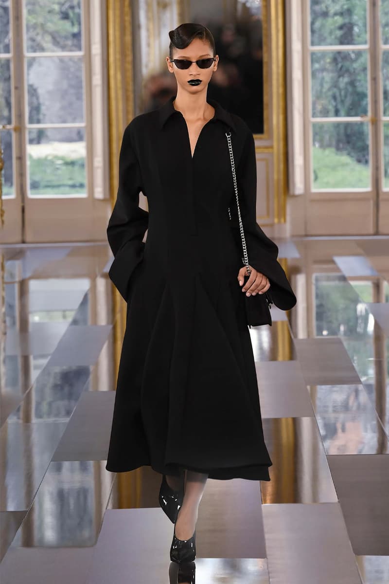 Pierpaolo Piccioli Says Black Is the New Pink for Valentino FW24 fall winter 2024 paris fashion week collection its' the color of these times all-black collection