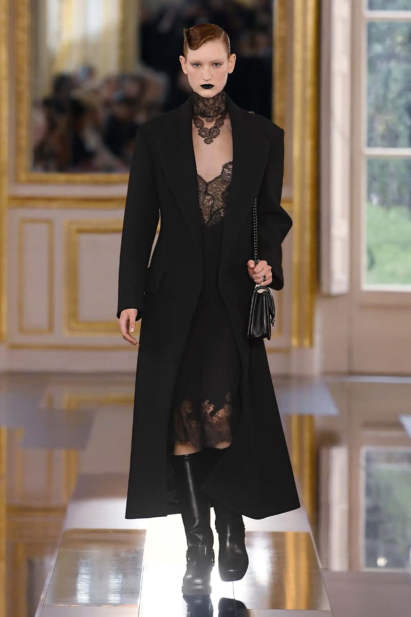 Pierpaolo Piccioli Says Black Is the New Pink for Valentino FW24 fall winter 2024 paris fashion week collection its' the color of these times all-black collection