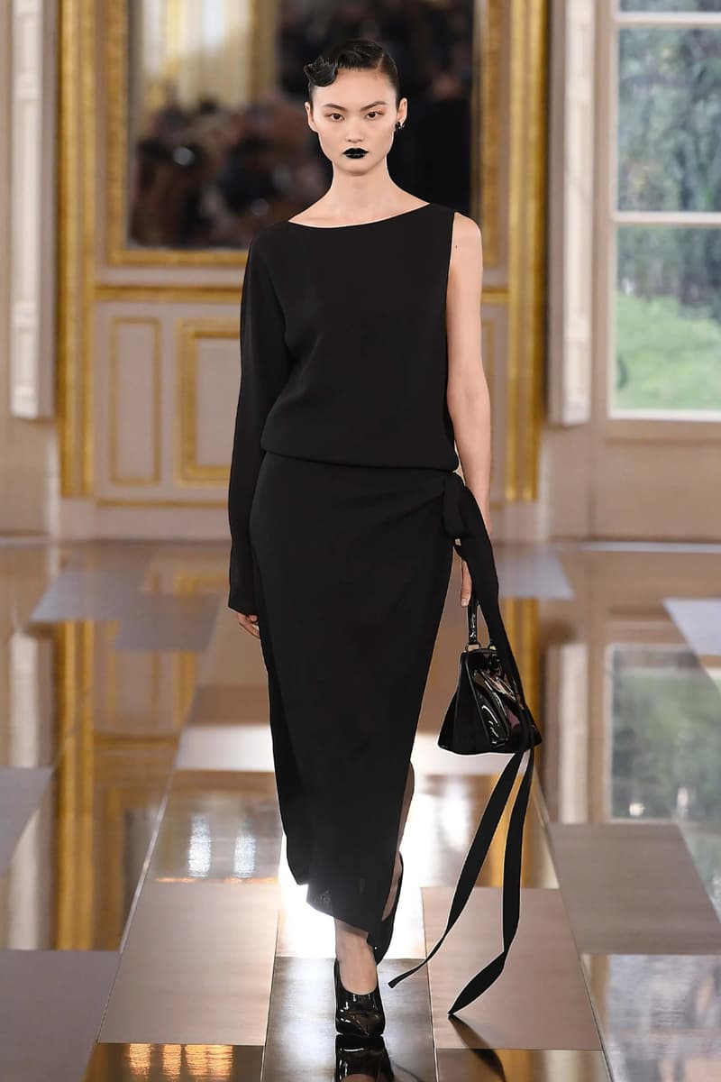 Pierpaolo Piccioli Says Black Is the New Pink for Valentino FW24 fall winter 2024 paris fashion week collection its' the color of these times all-black collection