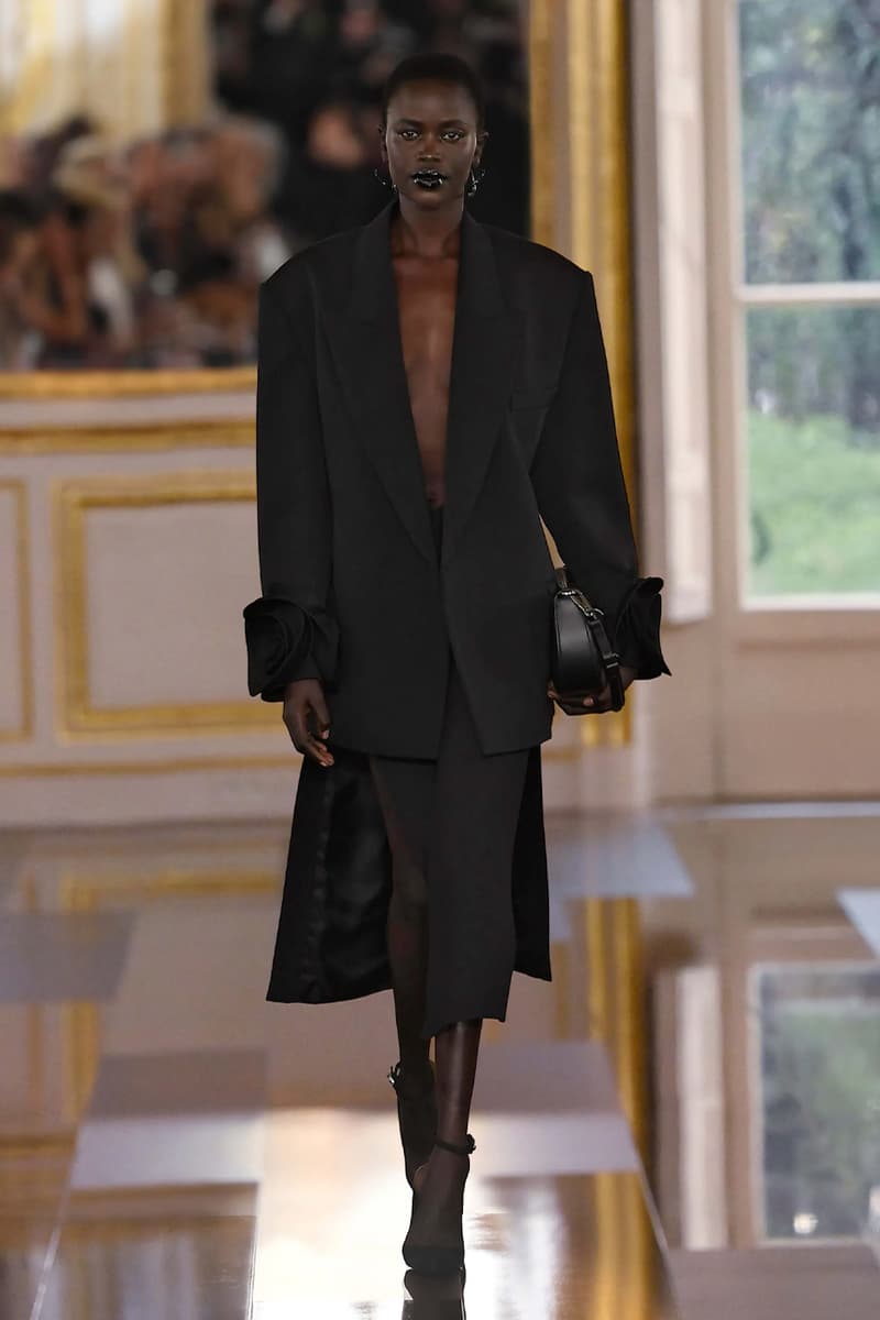 Pierpaolo Piccioli Says Black Is the New Pink for Valentino FW24 fall winter 2024 paris fashion week collection its' the color of these times all-black collection