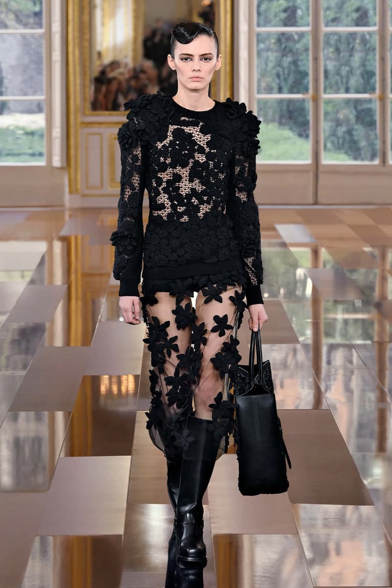 Pierpaolo Piccioli Says Black Is the New Pink for Valentino FW24 fall winter 2024 paris fashion week collection its' the color of these times all-black collection