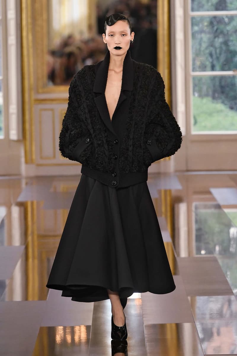 Pierpaolo Piccioli Says Black Is the New Pink for Valentino FW24 fall winter 2024 paris fashion week collection its' the color of these times all-black collection