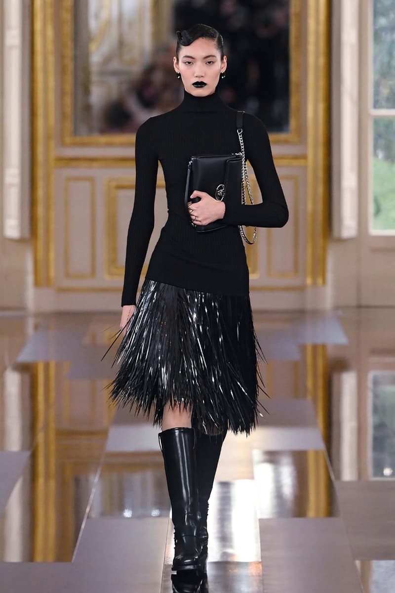 Pierpaolo Piccioli Says Black Is the New Pink for Valentino FW24 fall winter 2024 paris fashion week collection its' the color of these times all-black collection