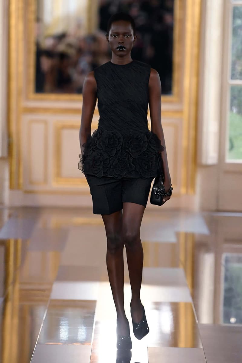 Pierpaolo Piccioli Says Black Is the New Pink for Valentino FW24 fall winter 2024 paris fashion week collection its' the color of these times all-black collection