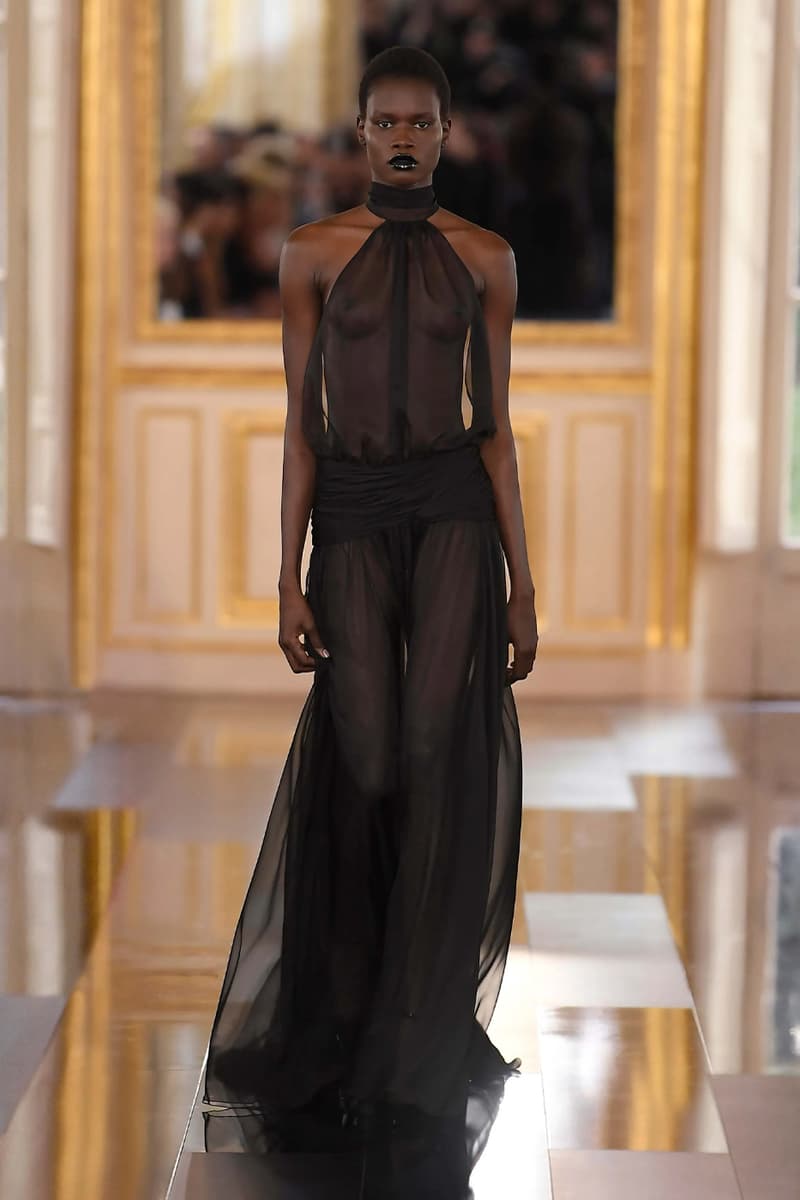 Pierpaolo Piccioli Says Black Is the New Pink for Valentino FW24 fall winter 2024 paris fashion week collection its' the color of these times all-black collection