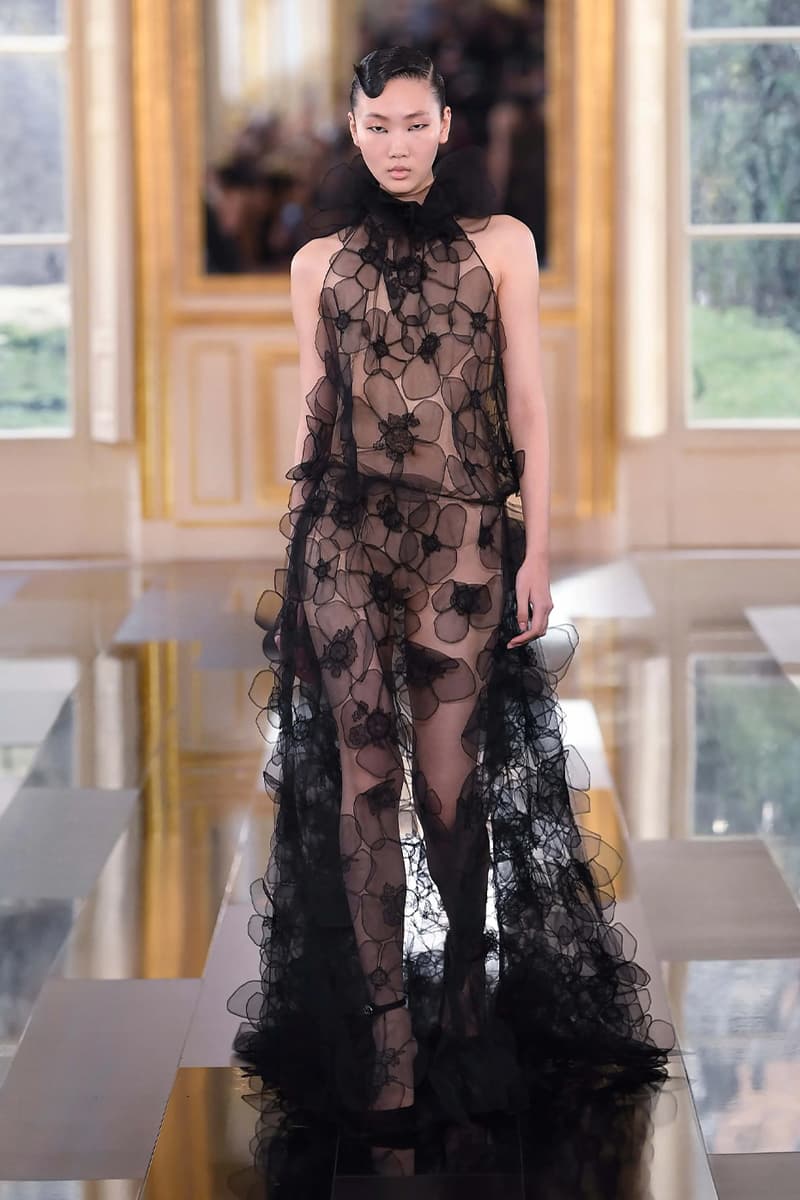 Pierpaolo Piccioli Says Black Is the New Pink for Valentino FW24 fall winter 2024 paris fashion week collection its' the color of these times all-black collection