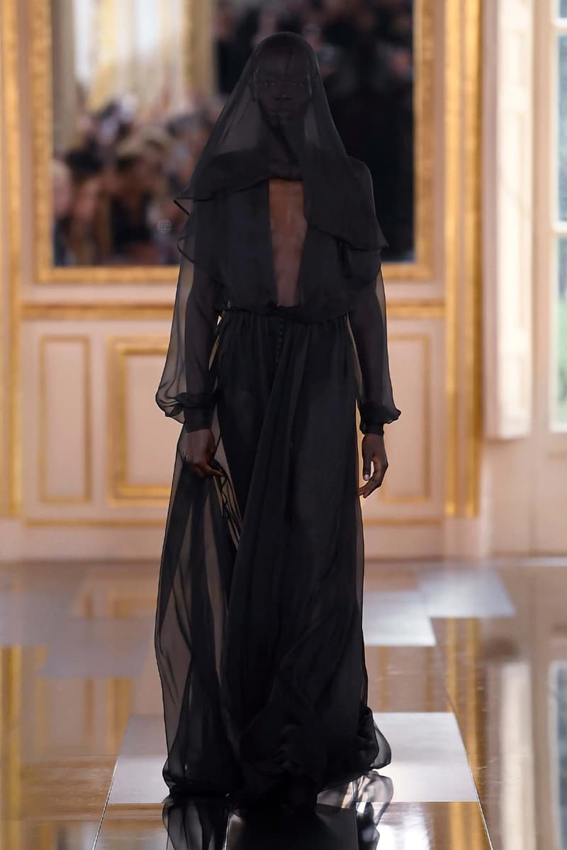 Pierpaolo Piccioli Says Black Is the New Pink for Valentino FW24 fall winter 2024 paris fashion week collection its' the color of these times all-black collection