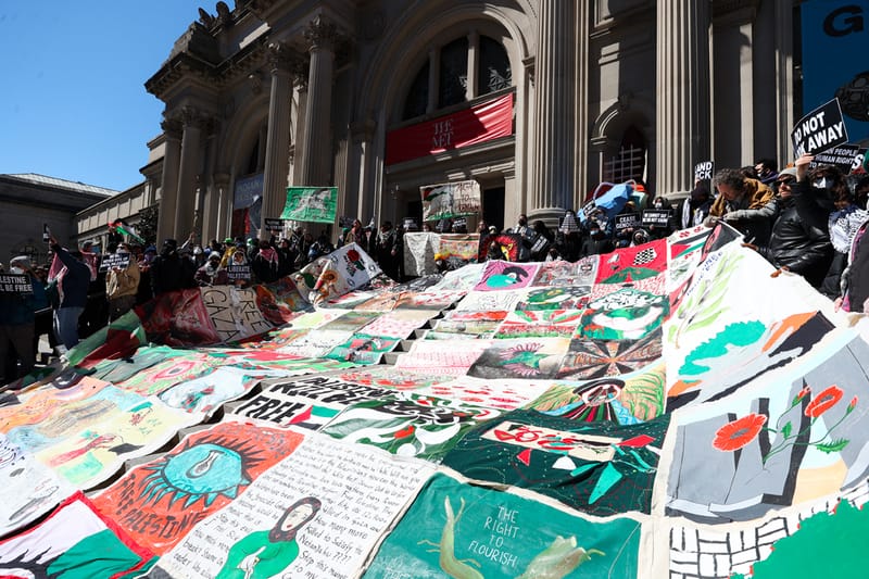 Pro-Palestine Activists Staged Protests at The Met and British Museum on Sunday