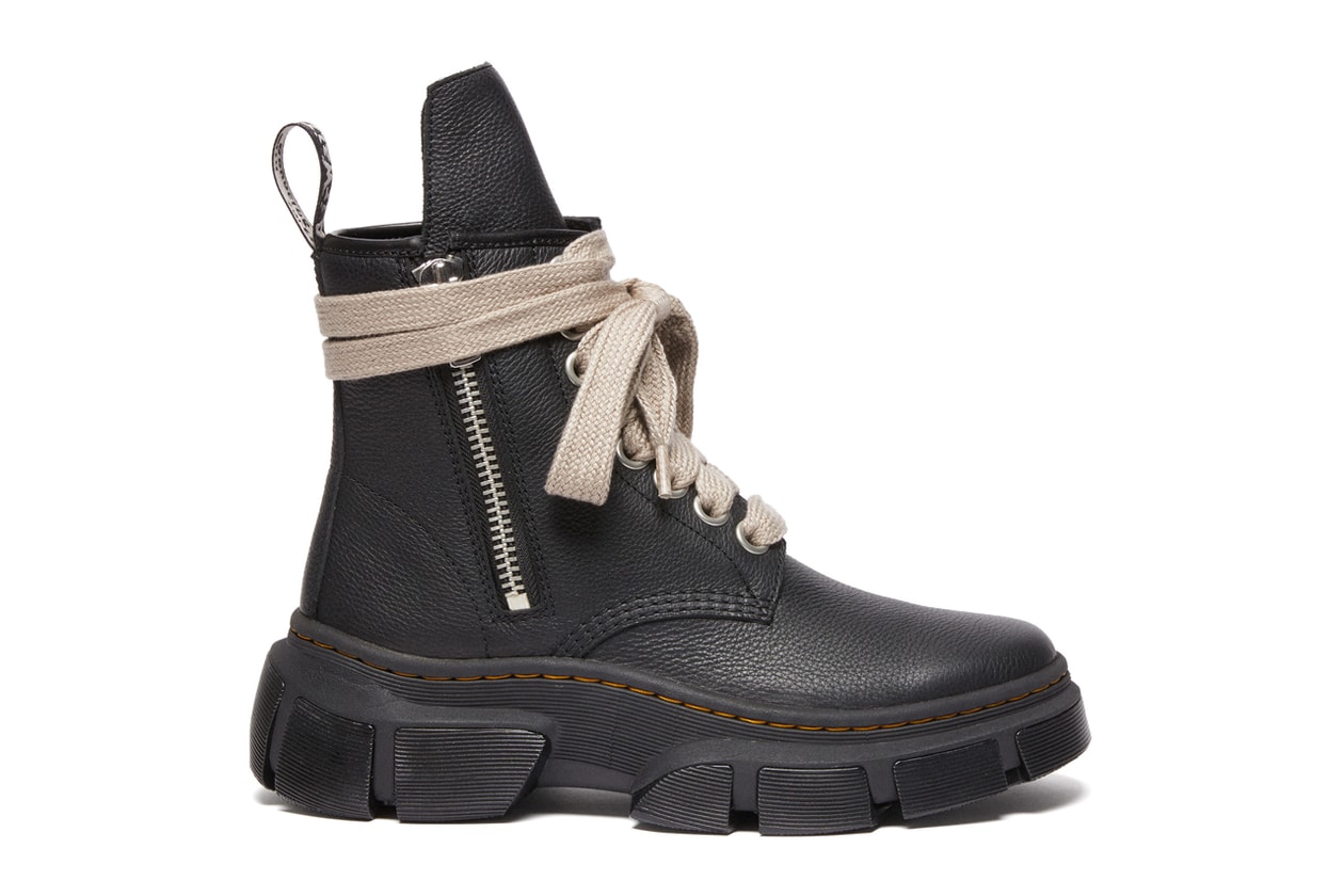 リック・オウエンス x ドクターマーチンから2024年のコラボレーション第2弾が到着 Rick Owens x Dr. Martens 1460 Jumbo Lace Ro Dmxl Black Lunar & 1918 Dmxl Ro Black Lunar release 2024 info