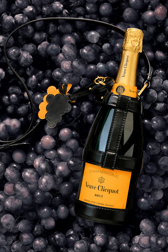 Stella McCartney Veuve Clicquot Collaboration vegan leather wine collection womenswear