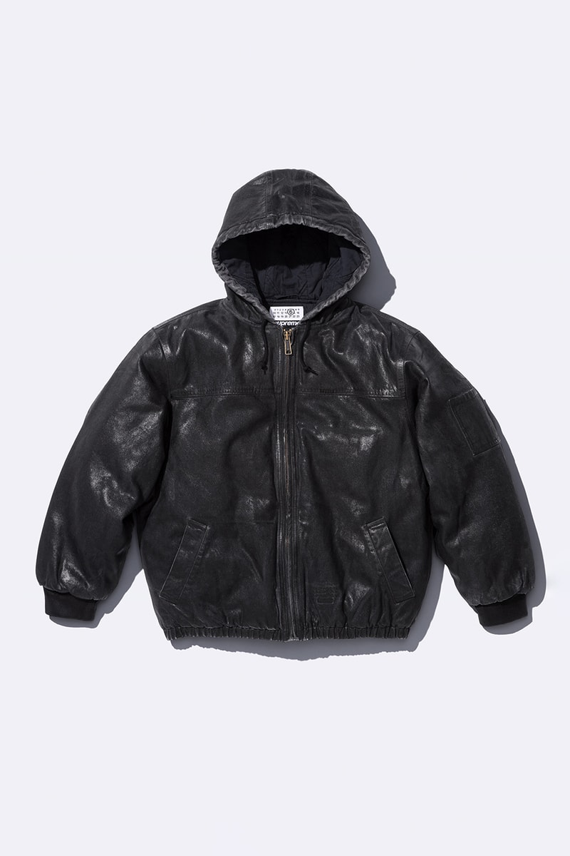 Supreme x MM6 Maison Margiela Spring 2024 Collaboration Lookbook release info streetwear box hoodie bike chain box t-shirt varsity jacket skate receipt wallet deck bike chain accessories suits