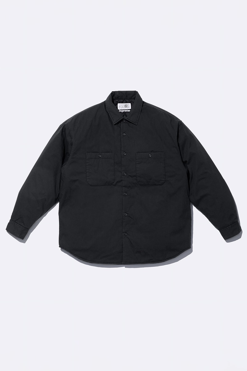 Supreme x MM6 Maison Margiela Spring 2024 Collaboration Lookbook release info streetwear box hoodie bike chain box t-shirt varsity jacket skate receipt wallet deck bike chain accessories suits