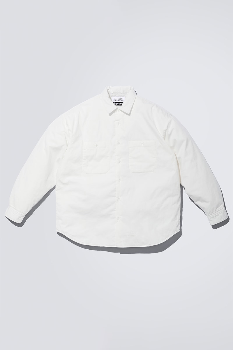 Supreme x MM6 Maison Margiela Spring 2024 Collaboration Lookbook release info streetwear box hoodie bike chain box t-shirt varsity jacket skate receipt wallet deck bike chain accessories suits