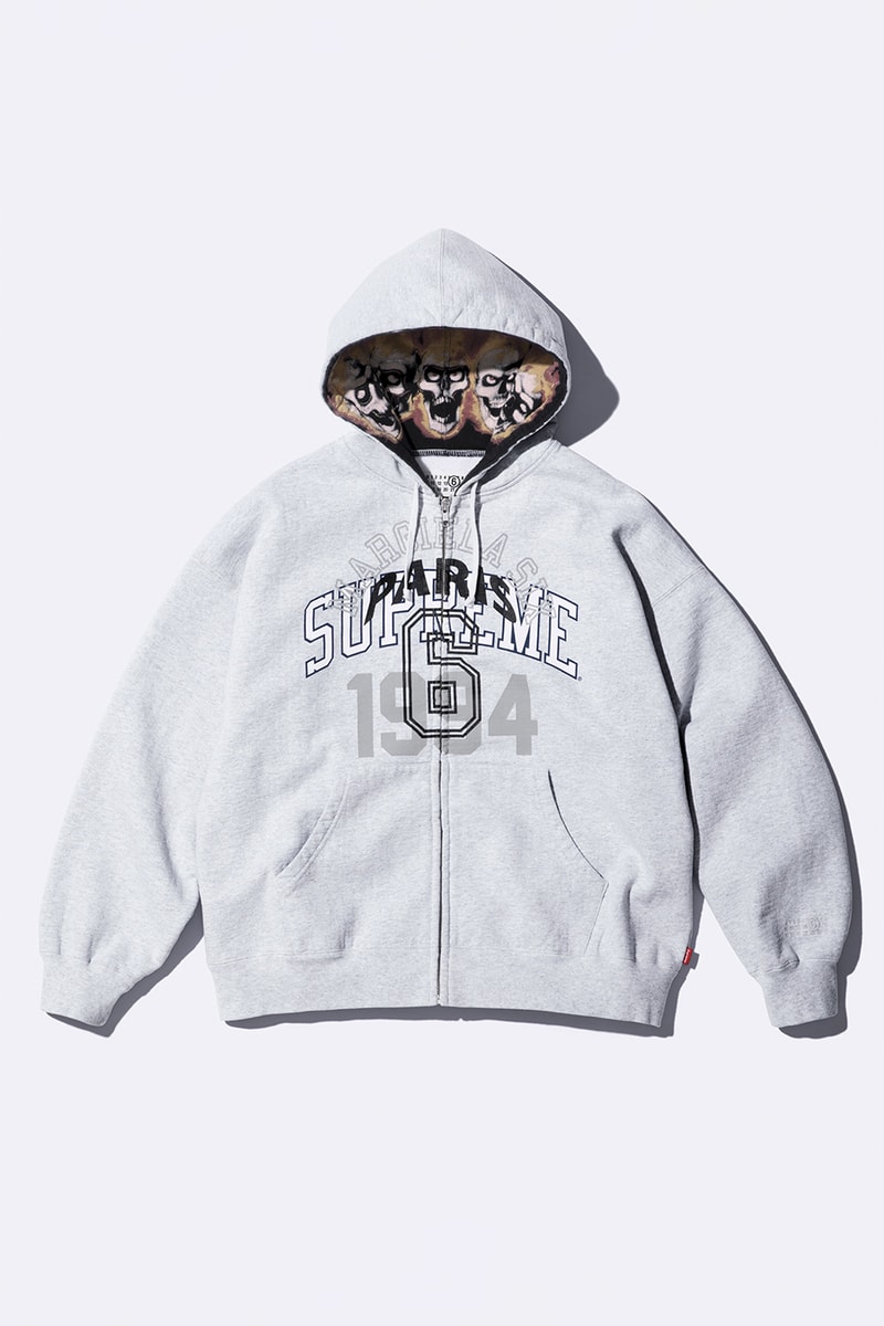 Supreme x MM6 Maison Margiela Spring 2024 Collaboration Lookbook release info streetwear box hoodie bike chain box t-shirt varsity jacket skate receipt wallet deck bike chain accessories suits