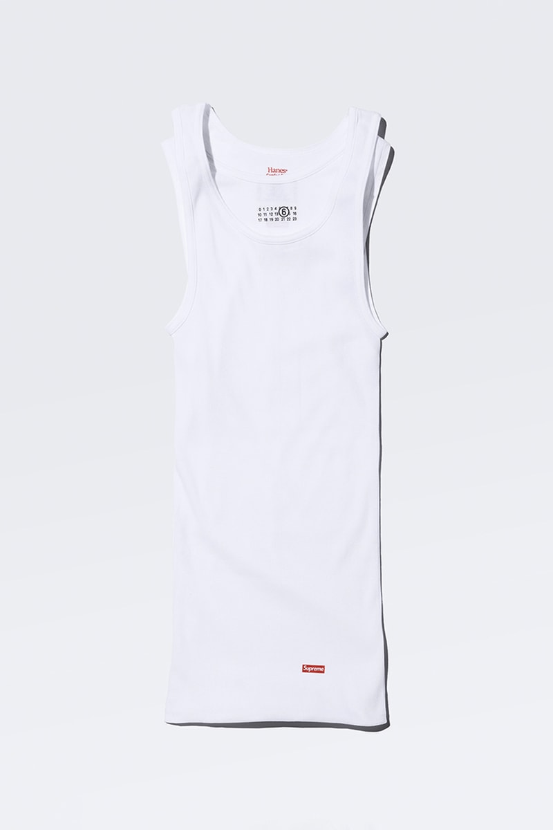Supreme x MM6 Maison Margiela Spring 2024 Collaboration Lookbook release info streetwear box hoodie bike chain box t-shirt varsity jacket skate receipt wallet deck bike chain accessories suits