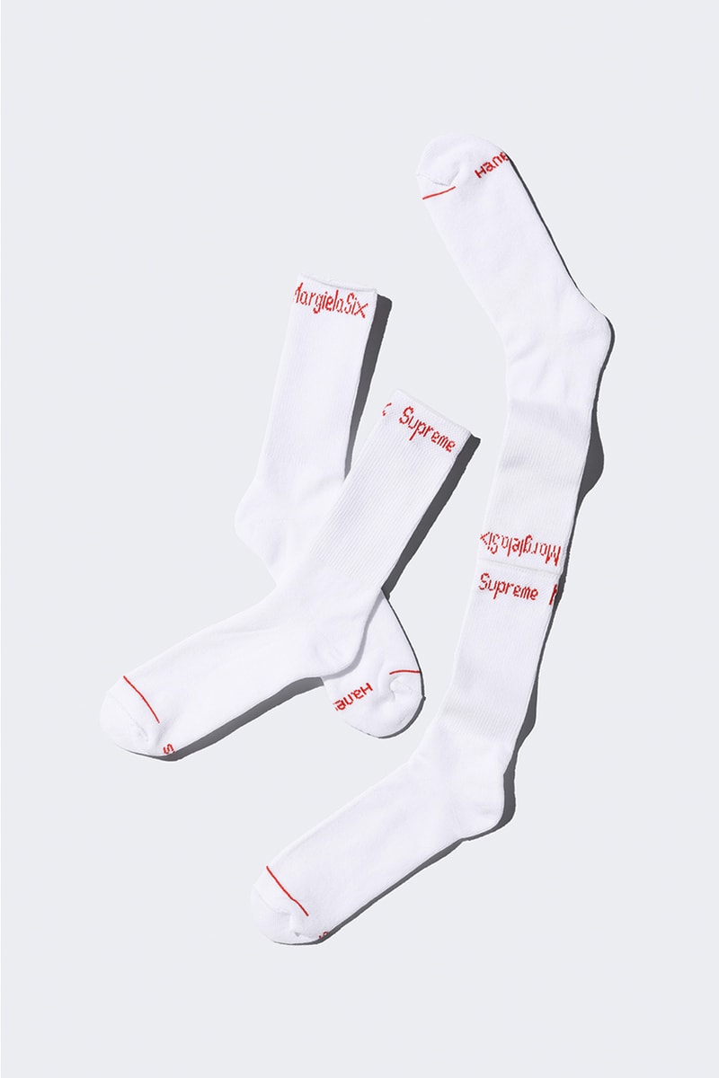 Supreme x MM6 Maison Margiela Spring 2024 Collaboration Lookbook release info streetwear box hoodie bike chain box t-shirt varsity jacket skate receipt wallet deck bike chain accessories suits