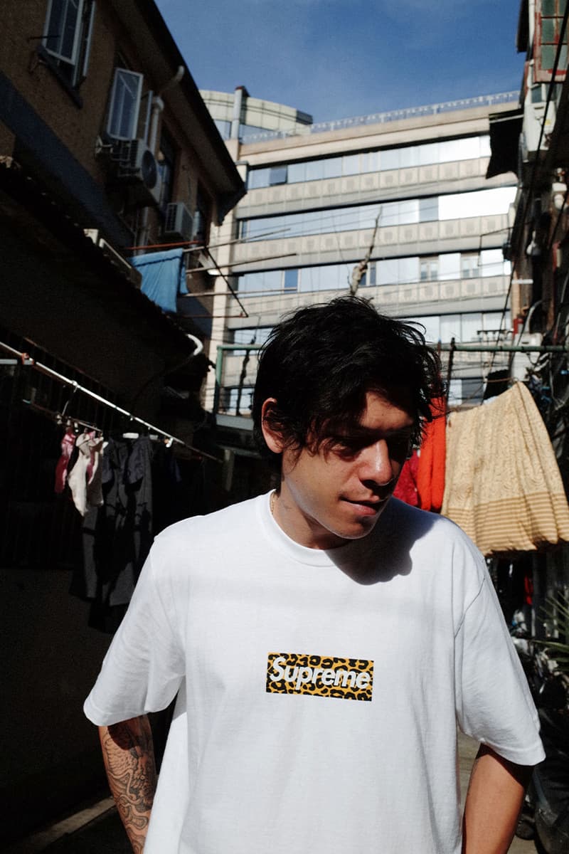 Shanghai Supreme Leopard Tee Discount Supreme Box Logo T Shirt