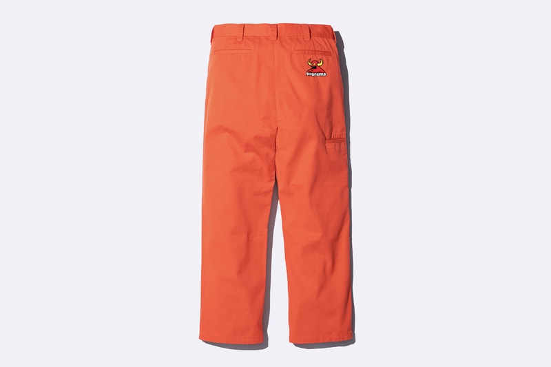 Supreme x Toy Machine Spring 2024 Collaboration t-shirts hoodies Mike Vallely skateboarder Huntington Beach, California Ed Templeton welcome to hell Thomas, Brian Anderson, Elissa Steamer, Donny Barley, Mike Maldonado and Chad Musk sweater work pants