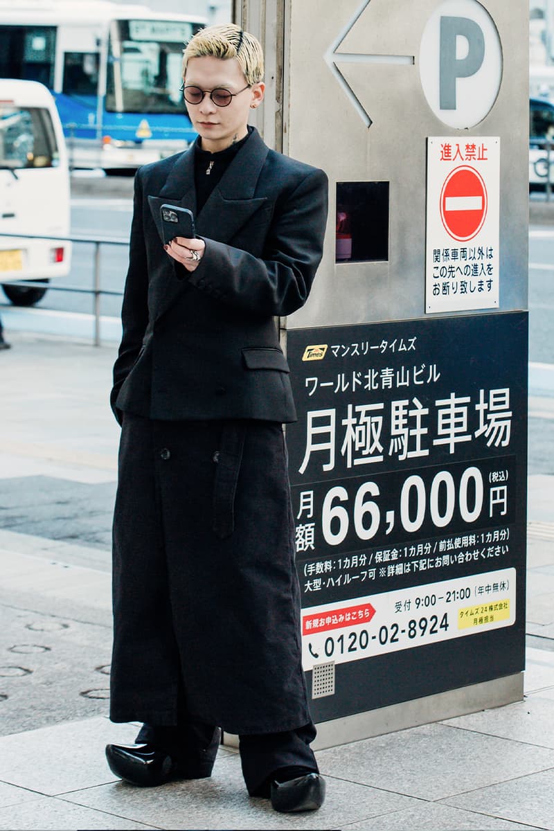 Tokyo Fashion Week FW24 Street Style japan harajuku outfits industry comme des garcons sacai yohji yamamoto undercover junya watanabe rick owens