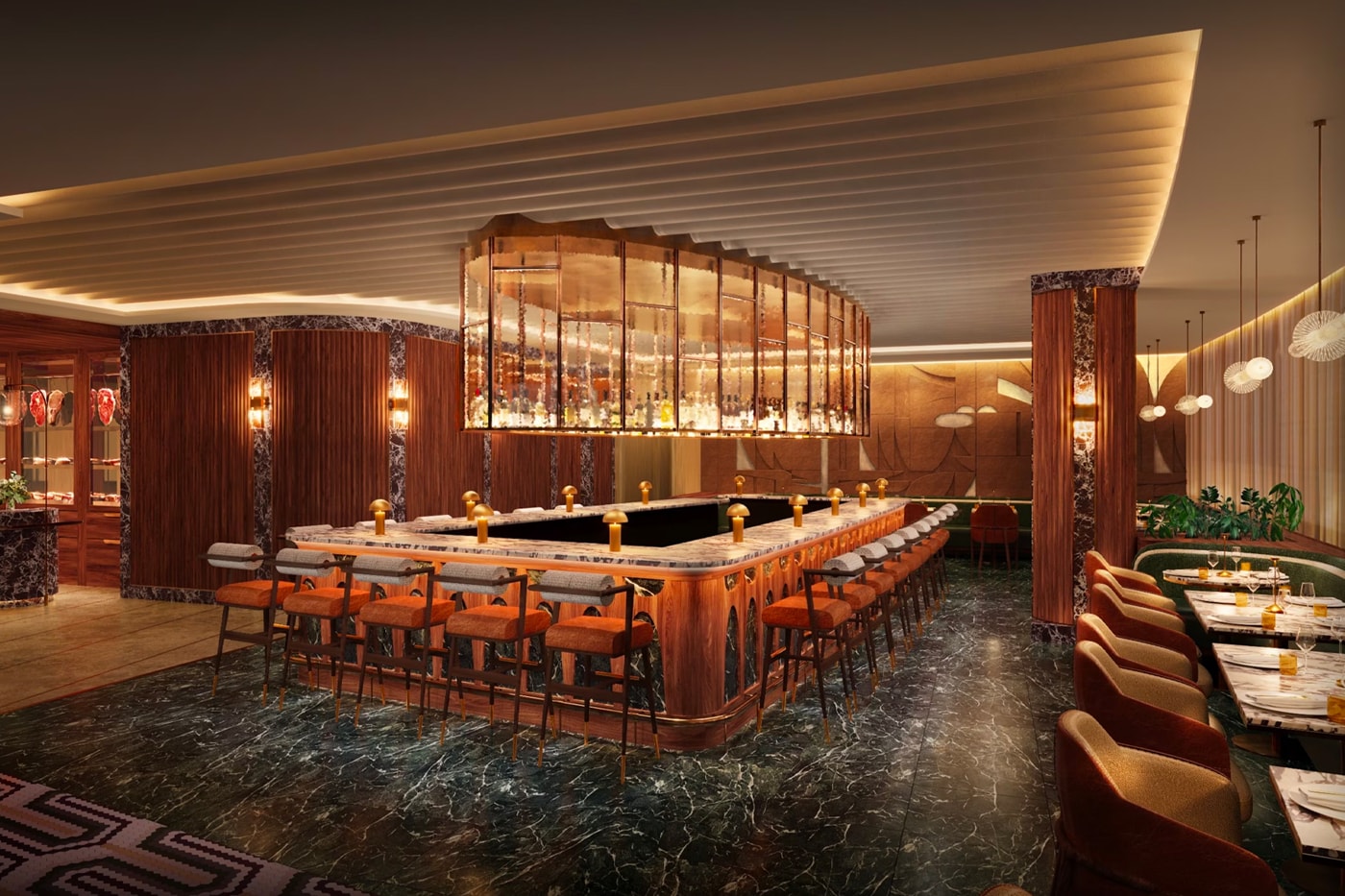 Travis Kelce and Patrick Mahomes To Open New Kansas City Steakhouse, 1587 Prime renderings football kansas city one of a kind dining experience nfl stars convergence of culinary artistry, athletic prowess, community enrichment