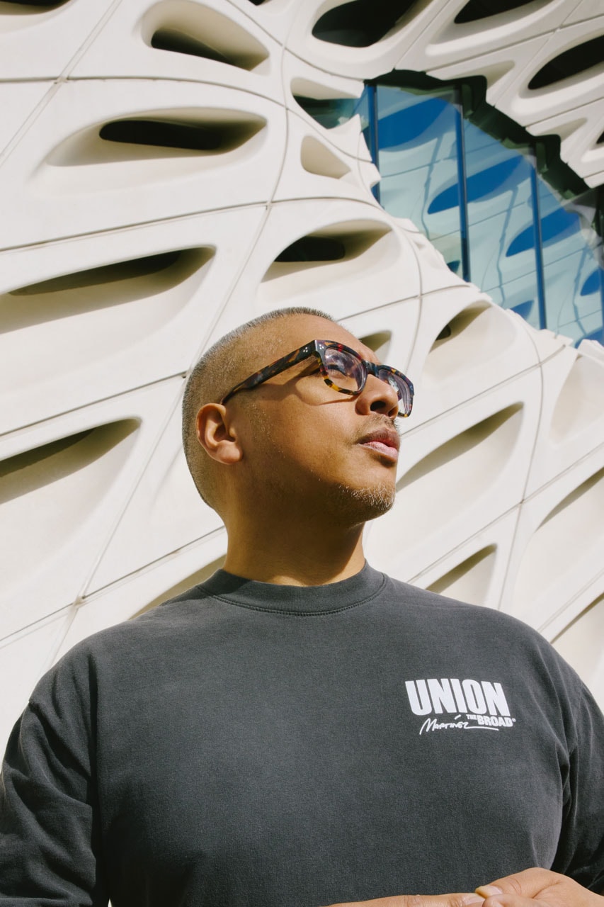 Union LA x The Broad Pay Homage to Patrick Martinez collab collaboration capsule collection link drop release museum los angeles la california southern california artist immigrants seeds neon art light piece Desire, Knowledge, and Hope (with Smog) exhibition tickets