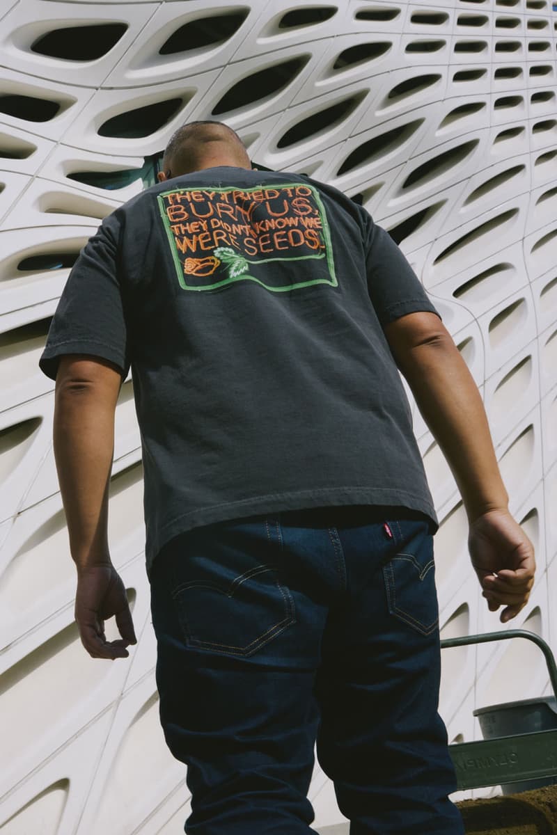 Union LA x The Broad Pay Homage to Patrick Martinez collab collaboration capsule collection link drop release museum los angeles la california southern california artist immigrants seeds neon art light piece Desire, Knowledge, and Hope (with Smog) exhibition tickets