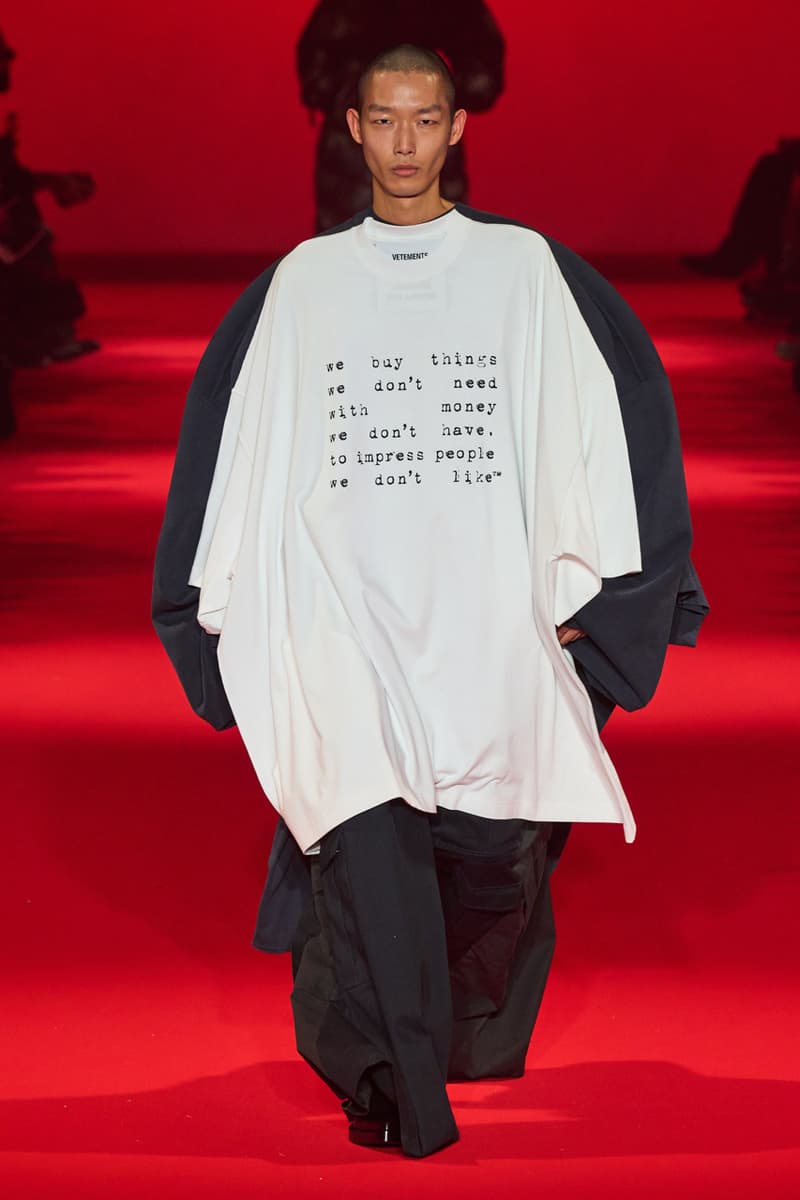 Vetements Fall/Winter 2024 Collection Paris Fashion Week FW24 Runways Images