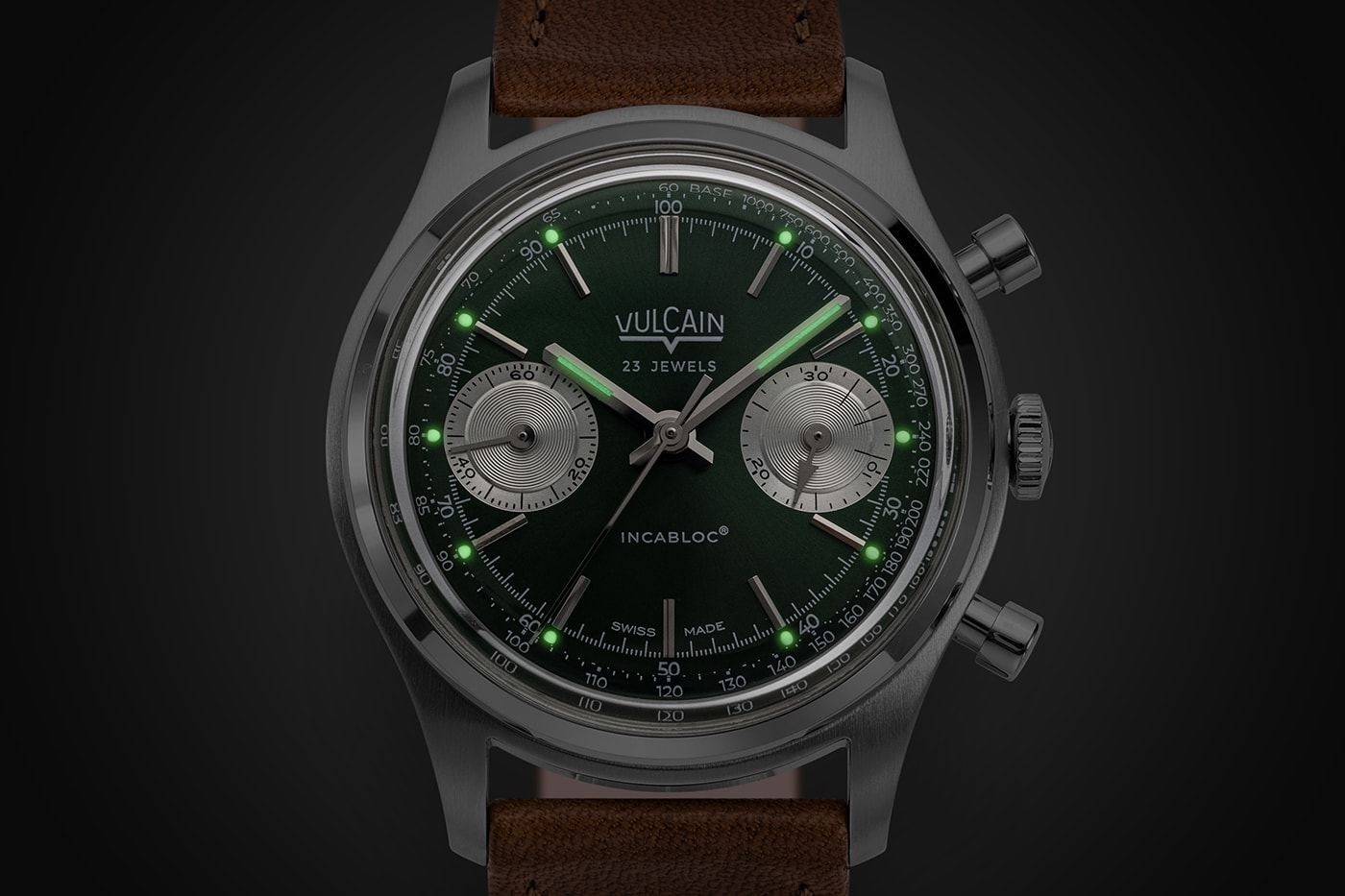 Vulcain Chronograph 1970s British Racing Green Dial Release Info