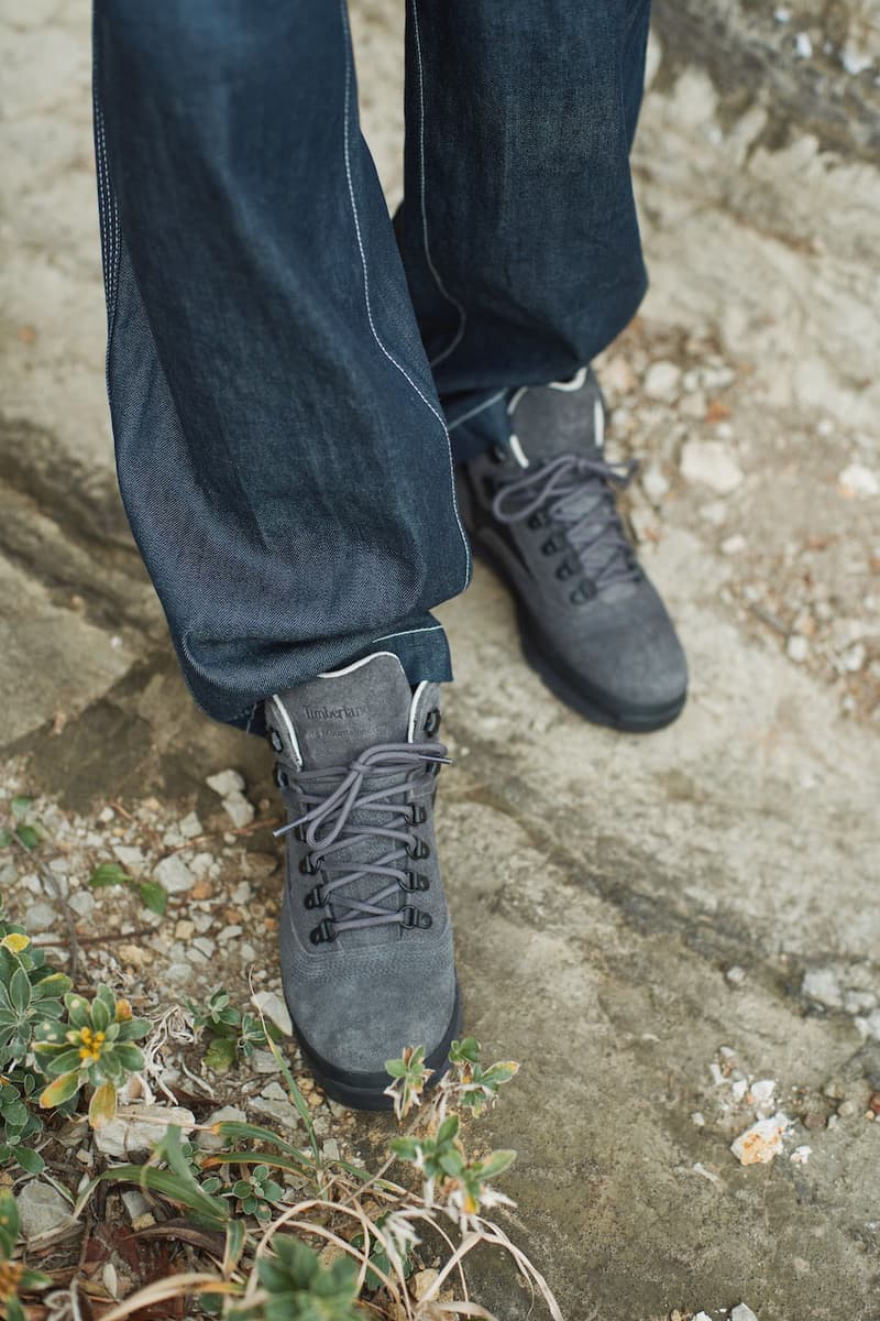 White Mountaineering Teams Up With Timberland to Rework Three Classic Models footwear sneaker shoe 3 eye lug classic motion scramble euro hiker this is out outdoors timb boots 6 inch hike range lookbook