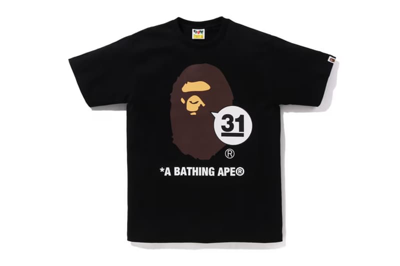 BAPE Celebrates 31st Anniversary With Tee Capsule Fashion