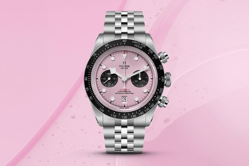 Tudor Reveals Limited Edition Inter Miami-Inspired Black Bay Chronograph watch pink jay chou soccer football club florida