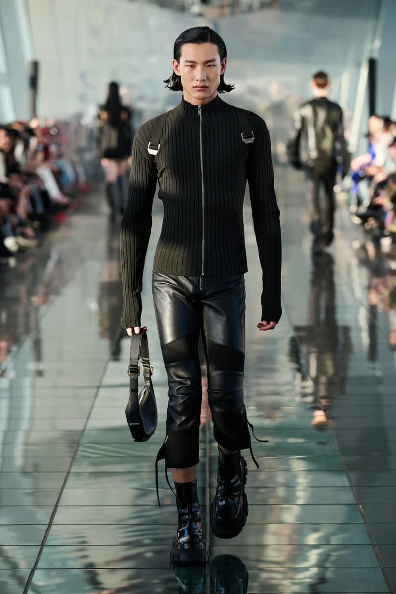 Dion Lee Fall 2024 Sculpts Utilitarian Silhouettes for the Future Shanghai Fashion Week RTW ready to wear runway collection dune inspired unisex sculptures suits stars moon motif blazers destruction creation