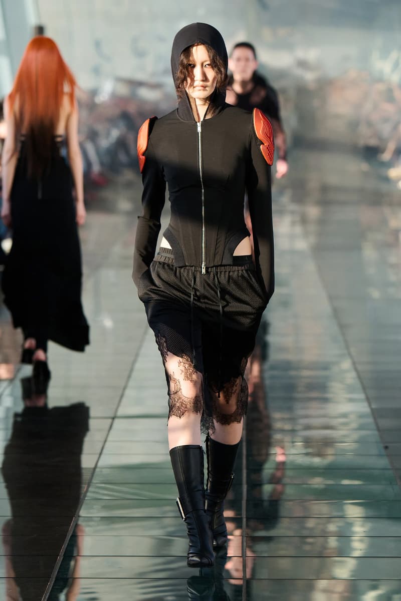 Dion Lee Fall 2024 Sculpts Utilitarian Silhouettes for the Future Shanghai Fashion Week RTW ready to wear runway collection dune inspired unisex sculptures suits stars moon motif blazers destruction creation