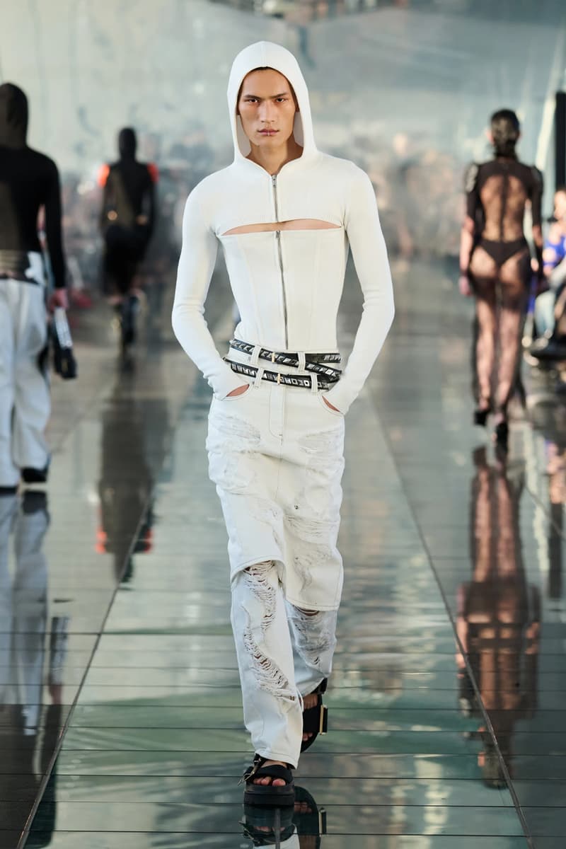 Dion Lee Fall 2024 Sculpts Utilitarian Silhouettes for the Future Shanghai Fashion Week RTW ready to wear runway collection dune inspired unisex sculptures suits stars moon motif blazers destruction creation