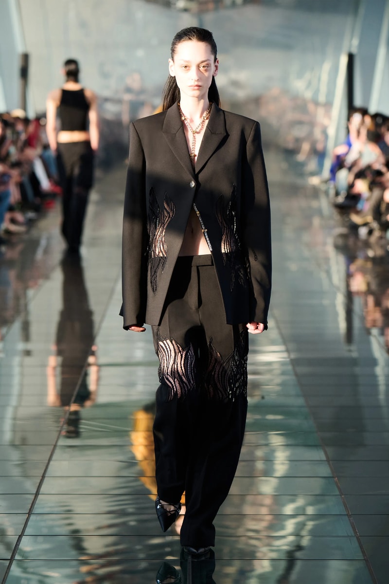 Dion Lee Fall 2024 Sculpts Utilitarian Silhouettes for the Future Shanghai Fashion Week RTW ready to wear runway collection dune inspired unisex sculptures suits stars moon motif blazers destruction creation