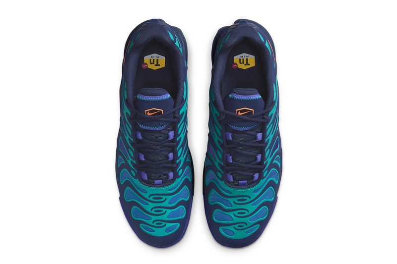 Nike Air Max Plus Drift Surfaces in "Midnight Navy" FD4290-400 release info total orange air max day sneaker comfort swoosh colorful eclectic