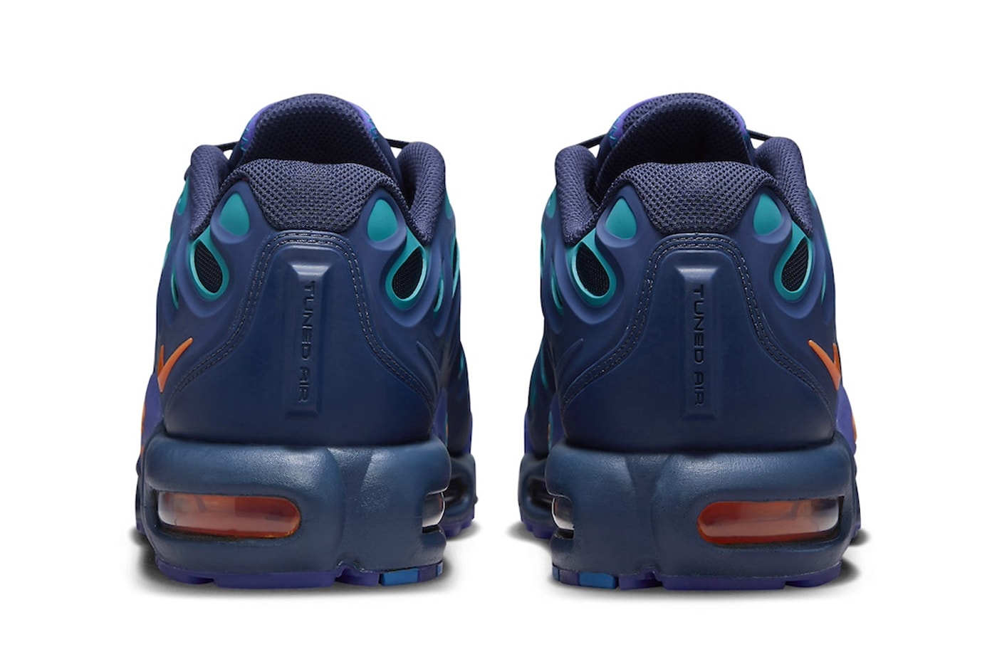 Nike Air Max Plus Drift Surfaces in "Midnight Navy" FD4290-400 release info total orange air max day sneaker comfort swoosh colorful eclectic