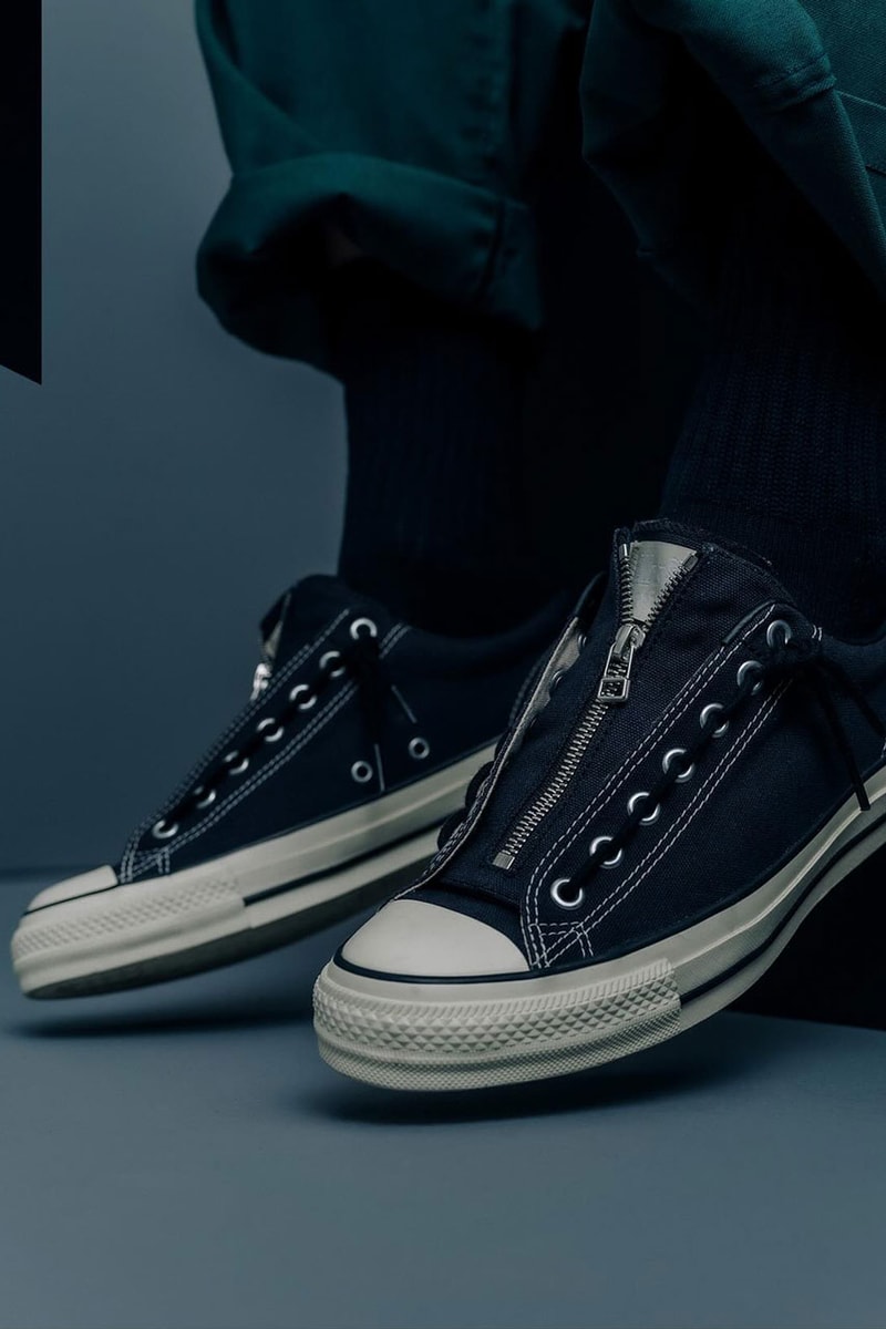 nonnative x Converse Japan Rework the All Star sneaker shoe upper logo laces suede leather zipper drop release price usd dollars yen us footwear low top high one