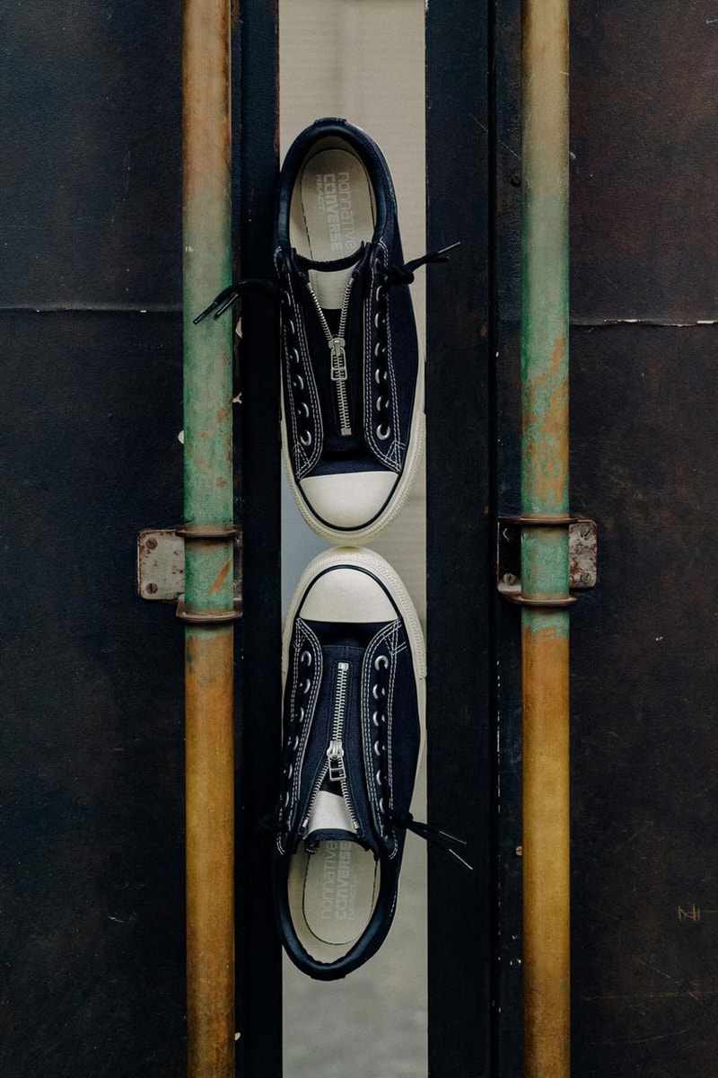 nonnative x Converse Japan Rework the All Star sneaker shoe upper logo laces suede leather zipper drop release price usd dollars yen us footwear low top high one