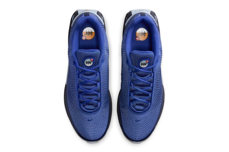 Nike Air Max Dn Surfaces in "Hyper Blue" Midnight Navy-Light Armory Blue-White DV3337-400 sneaker futuristic new silhouette swoosh air max day spring 2024 release info