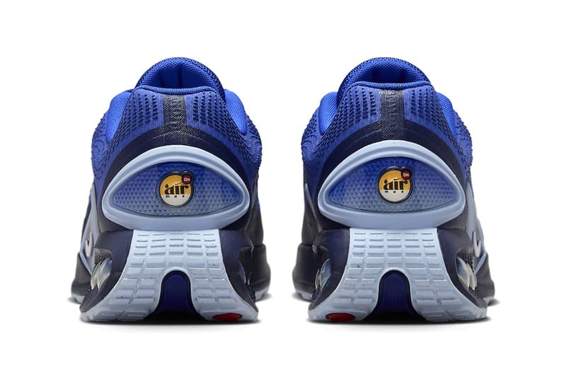 Nike Air Max Dn Surfaces in "Hyper Blue" Midnight Navy-Light Armory Blue-White DV3337-400 sneaker futuristic new silhouette swoosh air max day spring 2024 release info