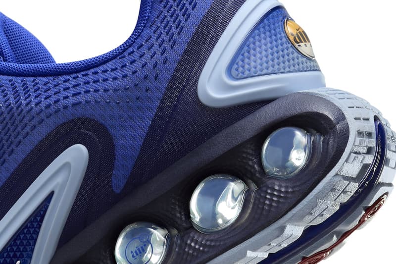 Nike Air Max Dn Surfaces in "Hyper Blue" Midnight Navy-Light Armory Blue-White DV3337-400 sneaker futuristic new silhouette swoosh air max day spring 2024 release info
